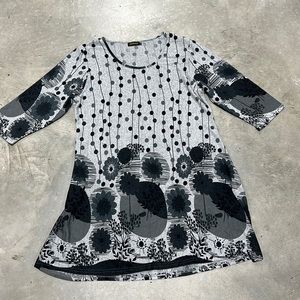 Grey‎ with black n grey dots Reborn Brand dress / Size 3XL